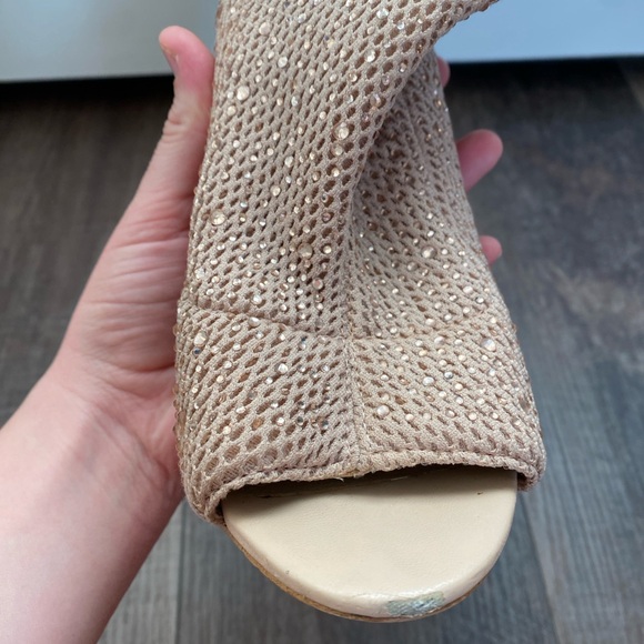 ALDO Nude Mesh Open Toe Bootie - Picture 9 of 14